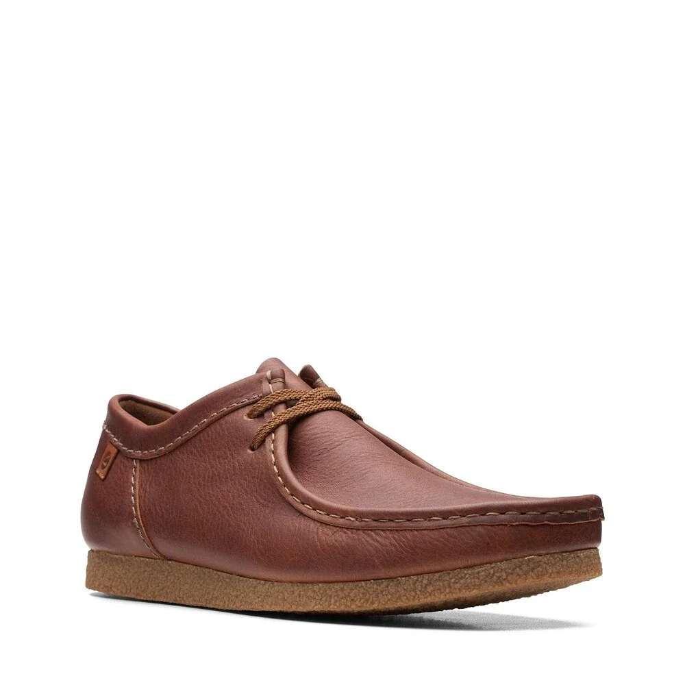 Clarks Shacre Ii Run 26159431 Men's Tan Tumble Leather Moccasin Shoes MEW2325